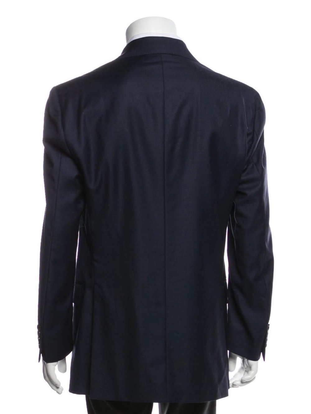 Salvatore Ferragamo Navy Single-Breasted Wool Suit - Picture 3 of 6